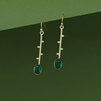 Silvanna Golden Oval Glossy Pendulum Drop